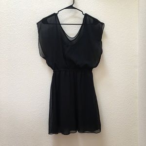 Express Butterfly Black Dress